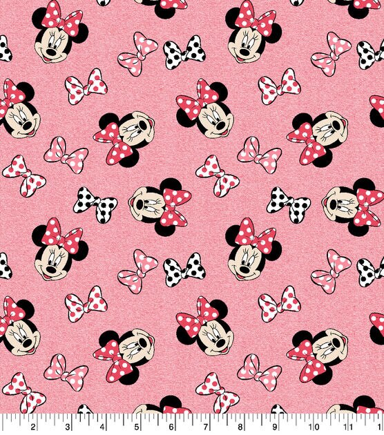Minnie Mouse Dreams Packed Red Cotton Fabric Minnie Mouse
